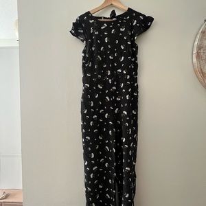 Loft flutter sleeve jumpsuit, size 4P.
